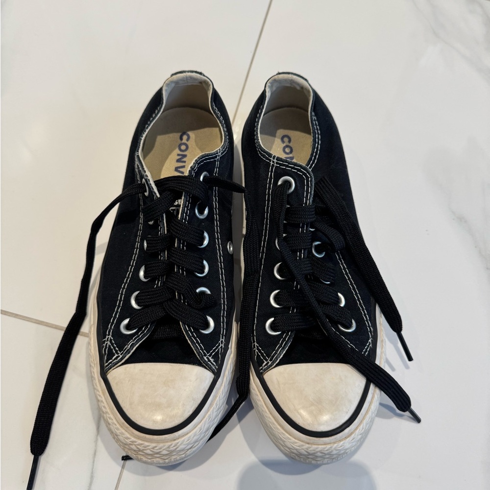 Converse Black and White Canvas Shoes